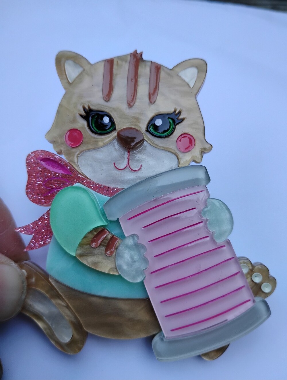 She Loves Blooms Cat Pin